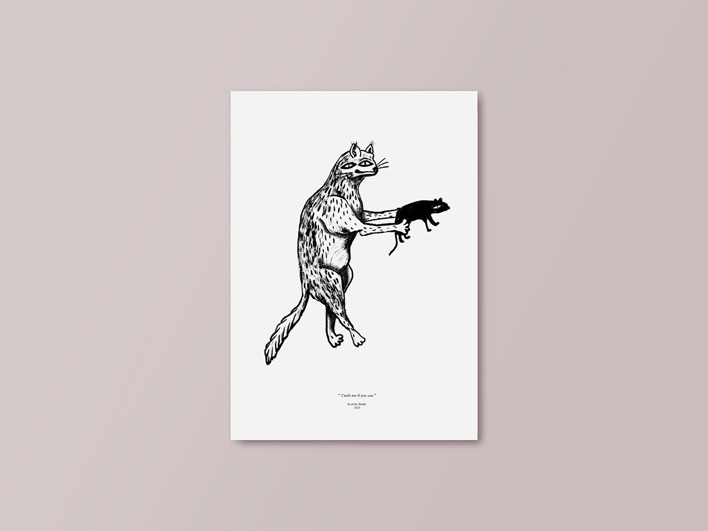 obraz fotka print debaluga funny animals