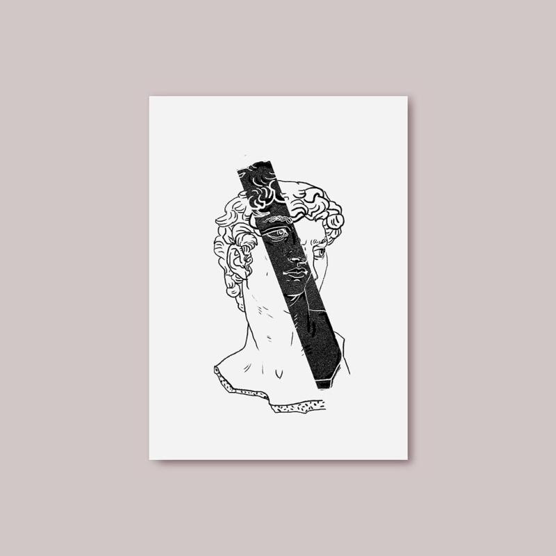 Print Antique Man 2.