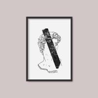 Print Antique Man 2.