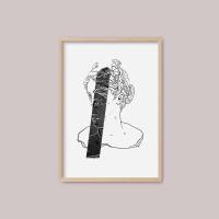 Print Antique Woman 2. 