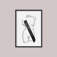 Print Antique Woman