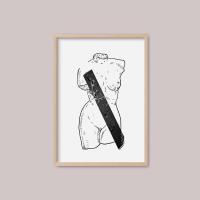 Print Antique Woman