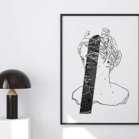 Print Antique Woman 2. 