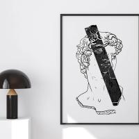Print Antique Man 2.